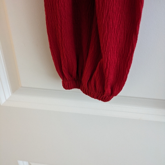 H&M Red Off The Shoulder Top - Picture 6 of 7